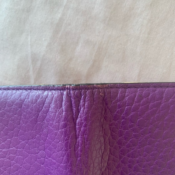 Kate Spade leather wallet purple and cream - Picture 10 of 16